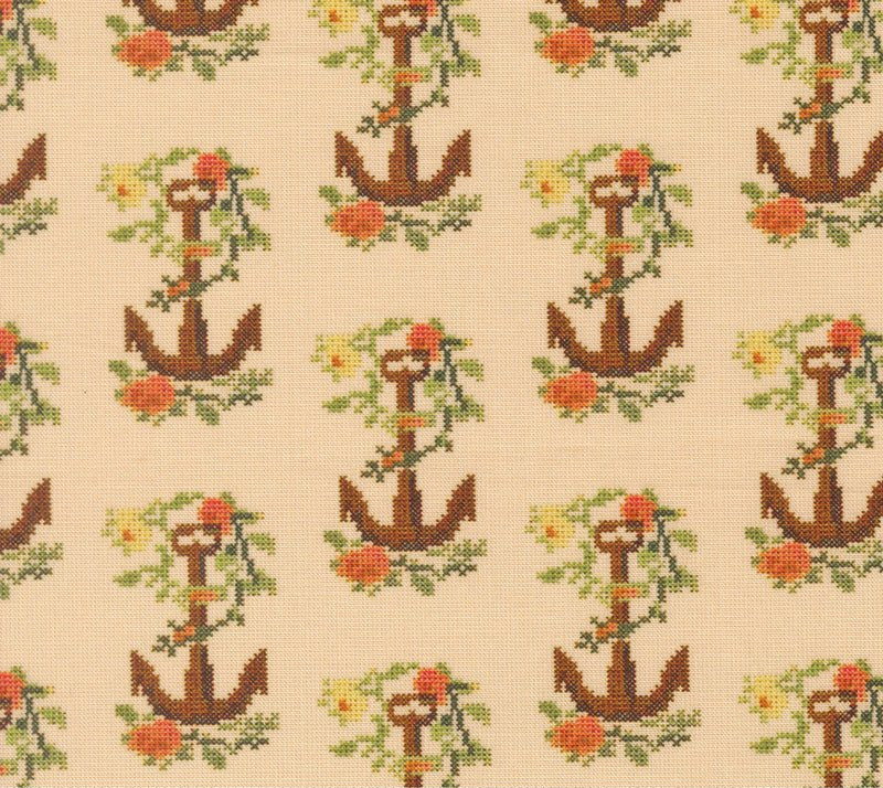 Saltwater by Cathe Holden - Natural (Per ½ Meter)
