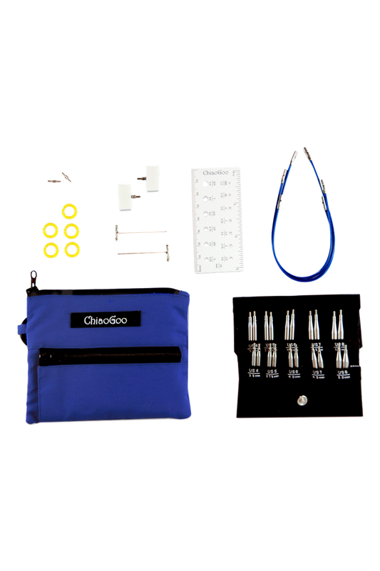 ChiaoGoo TWIST™ Blue Shorties™ Set – 2″ & 3″ (5 cm & 8 cm) Tips [S]